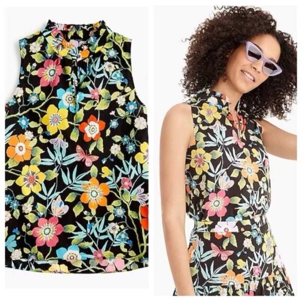 J.Crew Liberty Pavilion Floral Tank Top